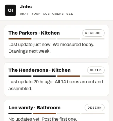 The Shop Desk's jobs list